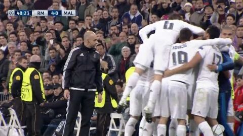 Celebraci&oacute;n del 4-0 con Ch&eacute;ryshev