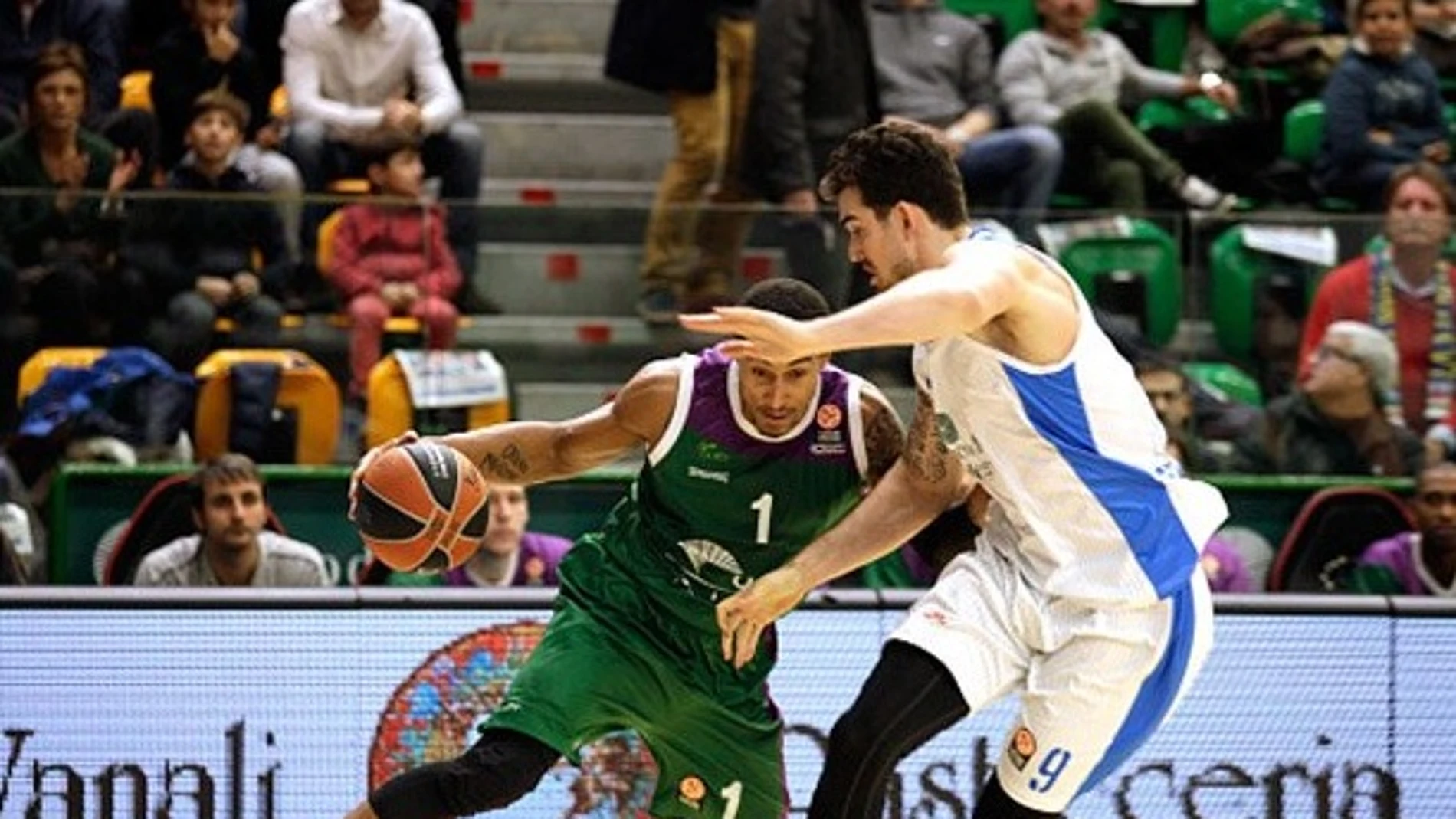 Brent Petway, en acción con el Unicaja Brent Petway, en acción con el Unicaja