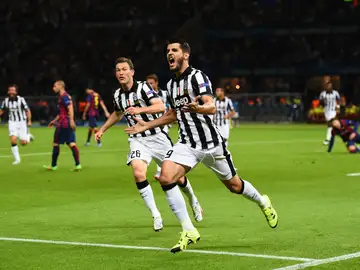 Álvaro Morata celebra su gol en la final de la Champions ante el Barcelona Álvaro Morata celebra su gol en la final de la Champions ante el Barcelona