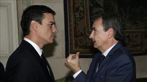 Pedro Sánchez y José Luis Rodríguez Zapatero Pedro Sánchez y José Luis Rodríguez Zapatero