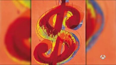 Miguel Bosé vende una obra de Andy Warhol, 'Dollar Sing', por 457.500 euros