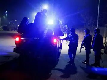 Miembros de las fuerzas de seguridad de Afganistán en Kabul Miembros de las fuerzas de seguridad de Afganistán en Kabul