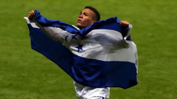 Arnold Peralta, durante un partido con Honduras