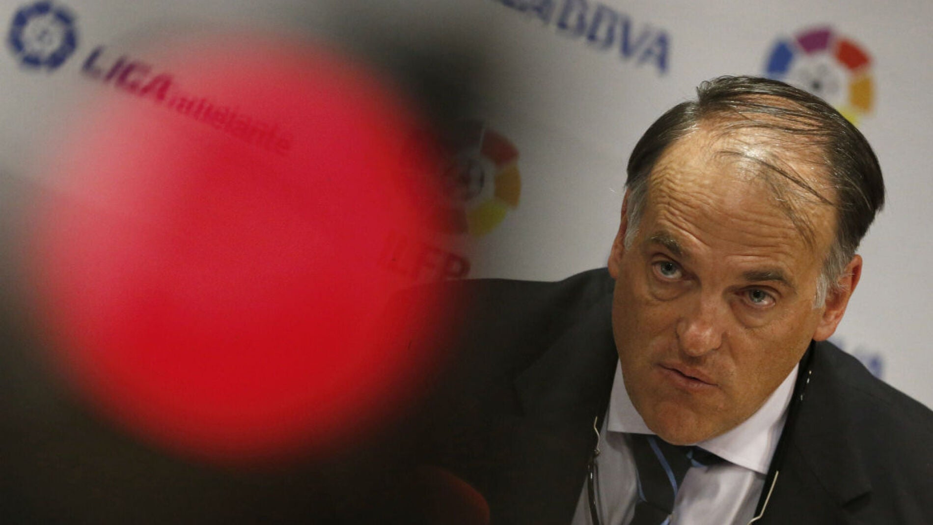 El presidente de la LFP, Javier Tebas