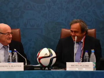 Platini, con Blatter Platini, con Blatter
