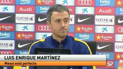 Luis Enrique, en rueda de prensa