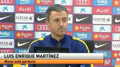Luis Enrique, en rueda de prensa Luis Enrique, en rueda de prensa