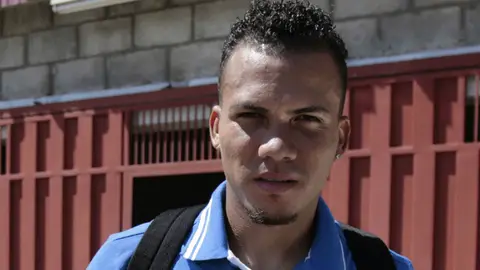 Arnold Peralta, durante una concentración con Honduras Arnold Peralta, durante una concentración con Honduras