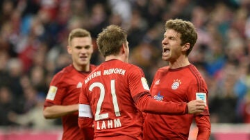 El Bayern de Múnich celebra un gol