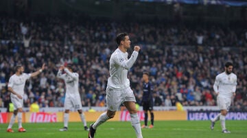 Cristiano Ronaldo celebra uno de sus cuatro goles contra el Malmö