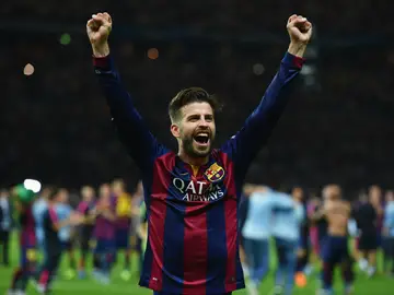 Piqué, exhultante de alegría Piqué, exhultante de alegría