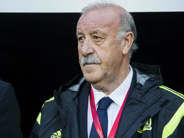 Del Bosque, en un partido con España Del Bosque, en un partido con España