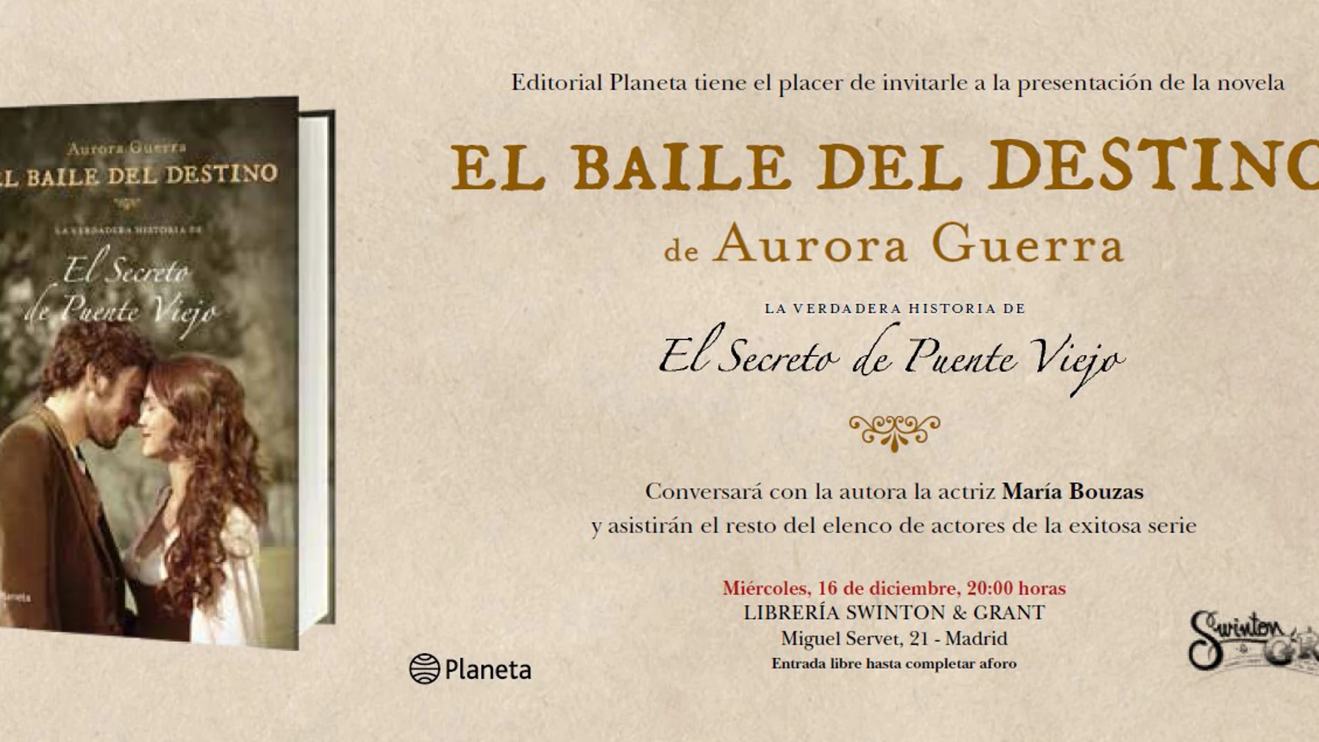 Invitación Presentación 'El baile del destino'