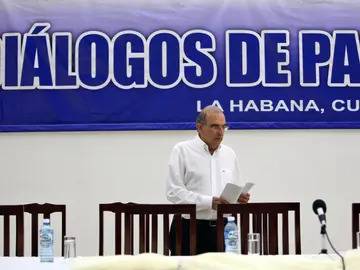 El jefe de la delegación del Gobierno colombiano en diálogos de paz con las FARC, Humberto de la Calle. El jefe de la delegación del Gobierno colombiano en diálogos de paz con las FARC, Humberto de la Calle.