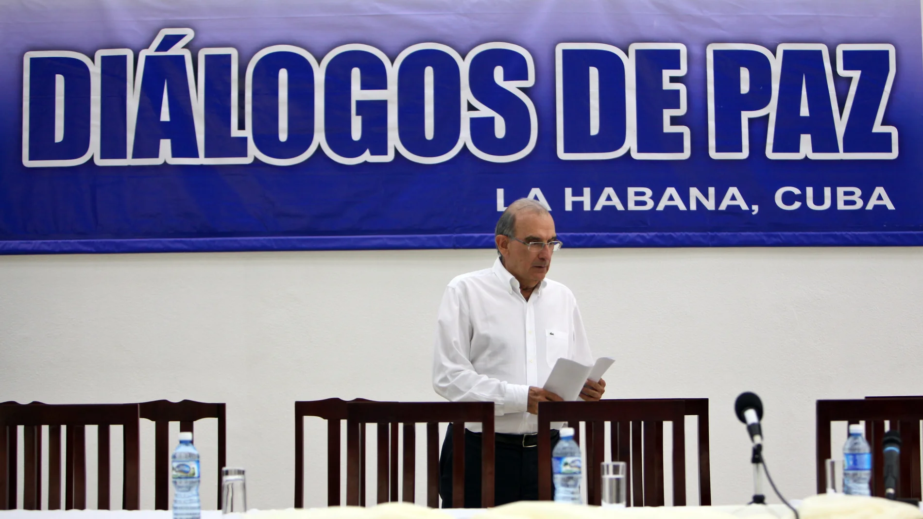 El jefe de la delegación del Gobierno colombiano en diálogos de paz con las FARC, Humberto de la Calle. El jefe de la delegación del Gobierno colombiano en diálogos de paz con las FARC, Humberto de la Calle.