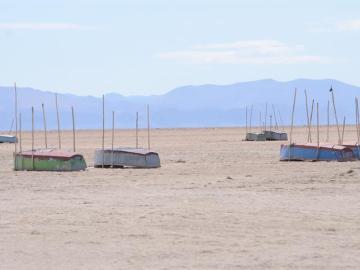 Sector del lago Poopó