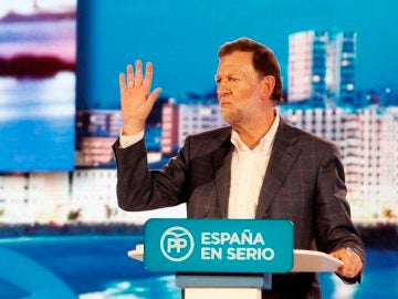 El presidente del Gobierno y candidato a la reelección por el PP, Mariano Rajoy