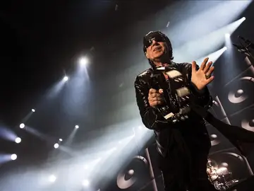 El cantante de la banda Scorpions, Klaus Meine, durante un concierto El cantante de la banda Scorpions, Klaus Meine, durante un concierto