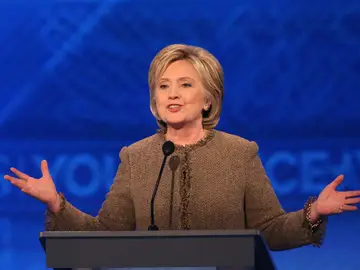 La candidata demócrata, Hillary Clinton La candidata demócrata, Hillary Clinton