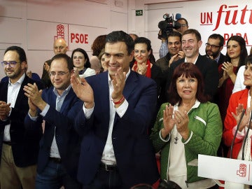 El PSOE comparece tras conocer los resultados electorales