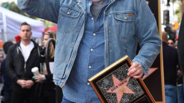 Tarantino y su estrella en el Paseo de la Fama