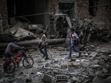 Bombardeo en Damasco