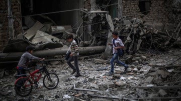 Bombardeo en Damasco