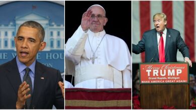 Obama, el Papa Francisco y Trump, los hombres más admirados en EEUU en 2015