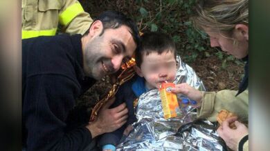 Los voluntarios que rescataron al niño Jordi: 