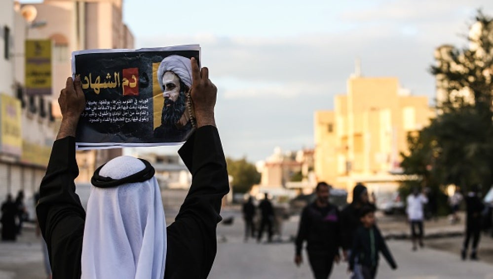 Protestas en la ciudad de Manama (Baréin)