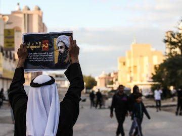 Protestas en la ciudad de Manama (Baréin)