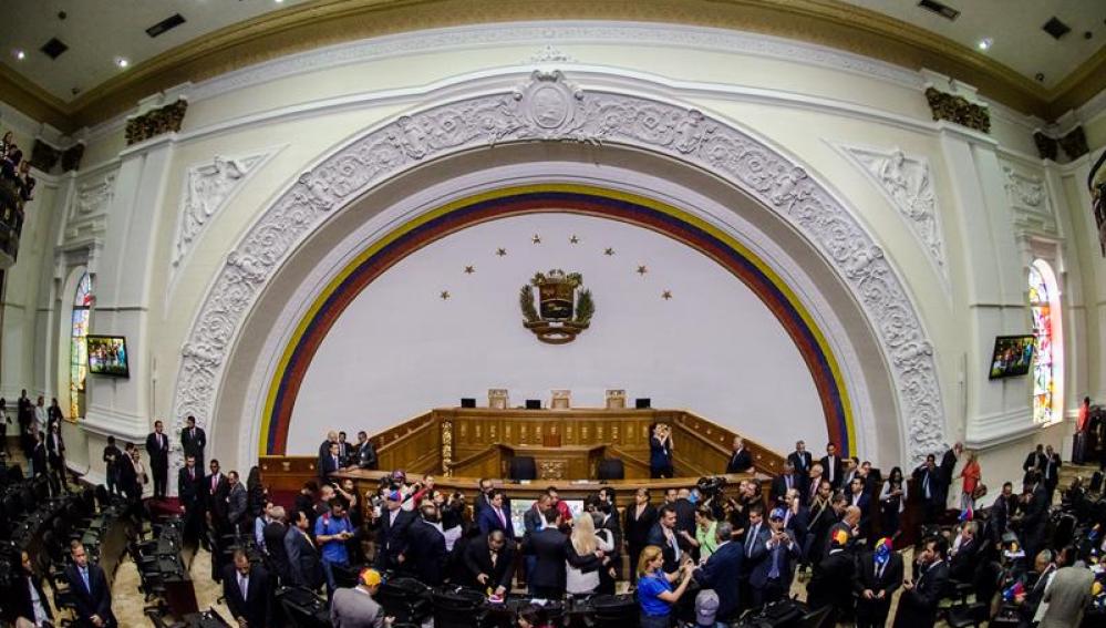El hemiciclo de la Asamblea Nacional de Venezuela