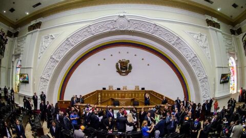 El hemiciclo de la Asamblea Nacional de Venezuela