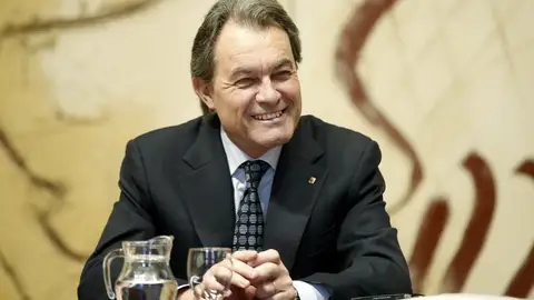 Artur Mas durante la reunión semanal del ejecutivo catalán Artur Mas durante la reunión semanal del ejecutivo catalán