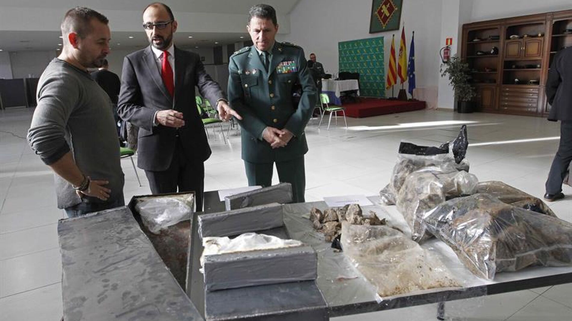 El material intervenido por la Guardia Civil 