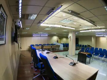Interior de la sala de la sede de la Escuela Balear de la Administración Pública de Palma (EBAP) Interior de la sala de la sede de la Escuela Balear de la Administración Pública de Palma (EBAP)
