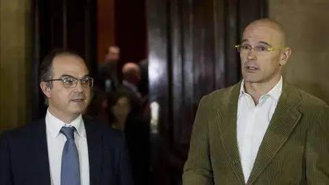 Los diputados Josep Rull y Raül Romeva Los diputados Josep Rull y Raül Romeva