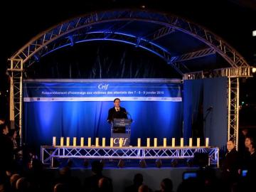 Homenaje en París a los fallecidos en el atentado contra un supermercado hace un año