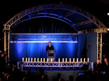Homenaje en París a los fallecidos en el atentado contra un supermercado hace un año Homenaje en París a los fallecidos en el atentado contra un supermercado hace un año