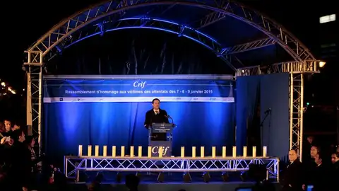 Homenaje en París a los fallecidos en el atentado contra un supermercado hace un año Homenaje en París a los fallecidos en el atentado contra un supermercado hace un año