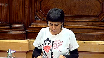 Anna Gabriel, en el Parlament