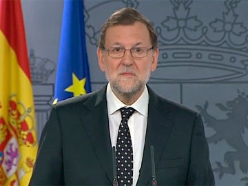 Mariano Rajoy, comparece tras el discurso de Puigdemont