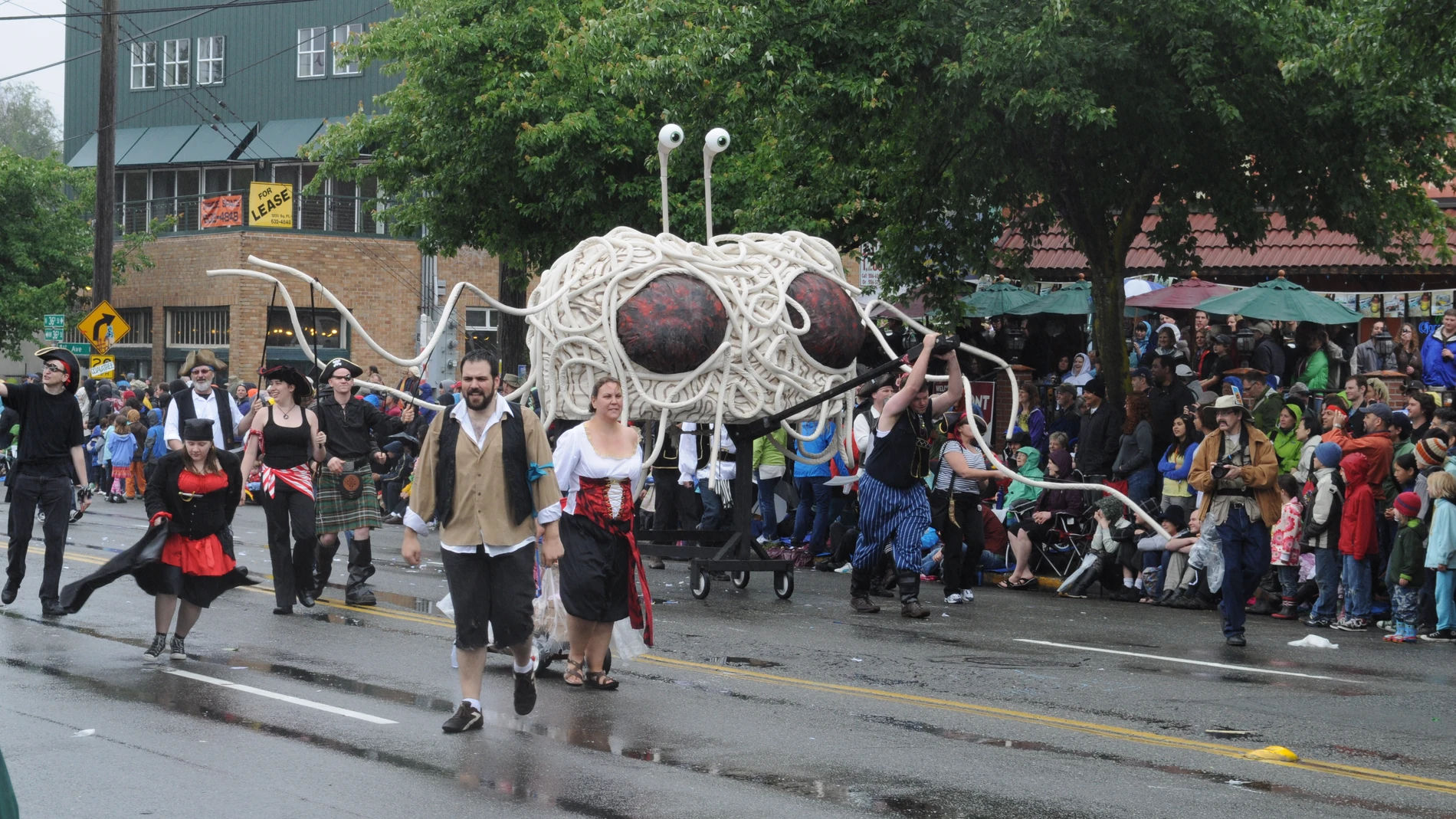 Una manifestación de Pastafaris en Seattle Una manifestación de Pastafaris en Seattle