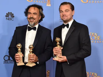 Alejandro González Iñárritu y Leonardo DiCaprio Alejandro González Iñárritu y Leonardo DiCaprio