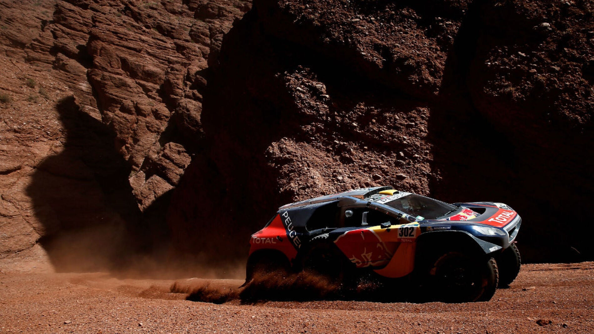 St&eacute;phane Peterhansel, a los mandos de su Peugeot