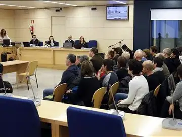 Los 35 miembros de la cúpula de la reconstruida Batasuna durante el juicio Los 35 miembros de la cúpula de la reconstruida Batasuna durante el juicio