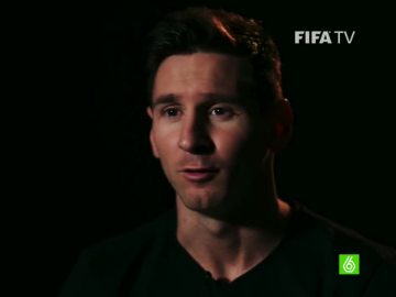 Messi en una entrevista