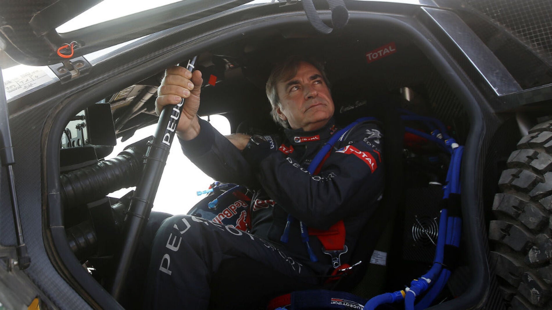 Carlos Sainz, en una etapa del Dakar 2016