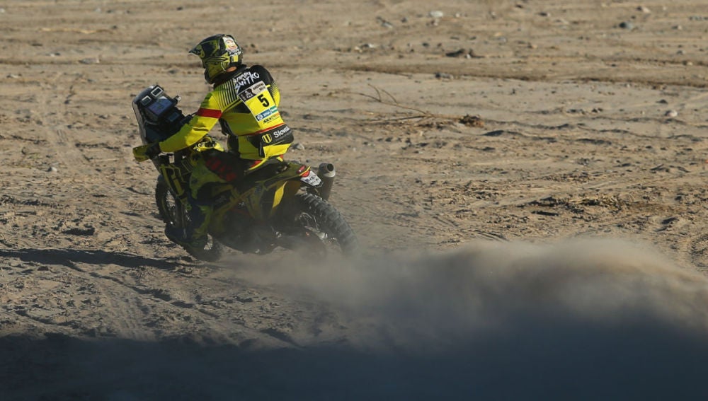 Stefan Svitko, en acción en el Dakar