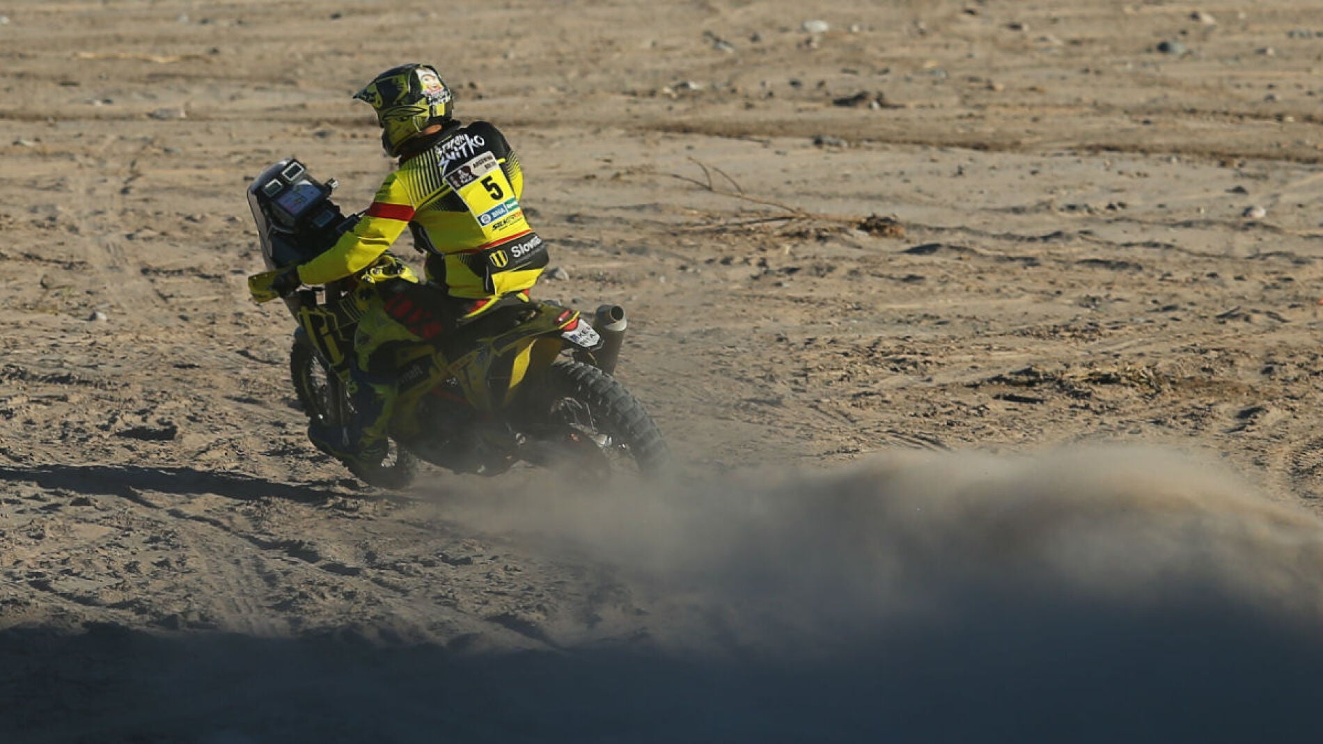 Stefan Svitko, en acci&oacute;n en el Dakar